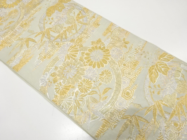 Japanese Kimono / Antique / Fukuro Obi Silk